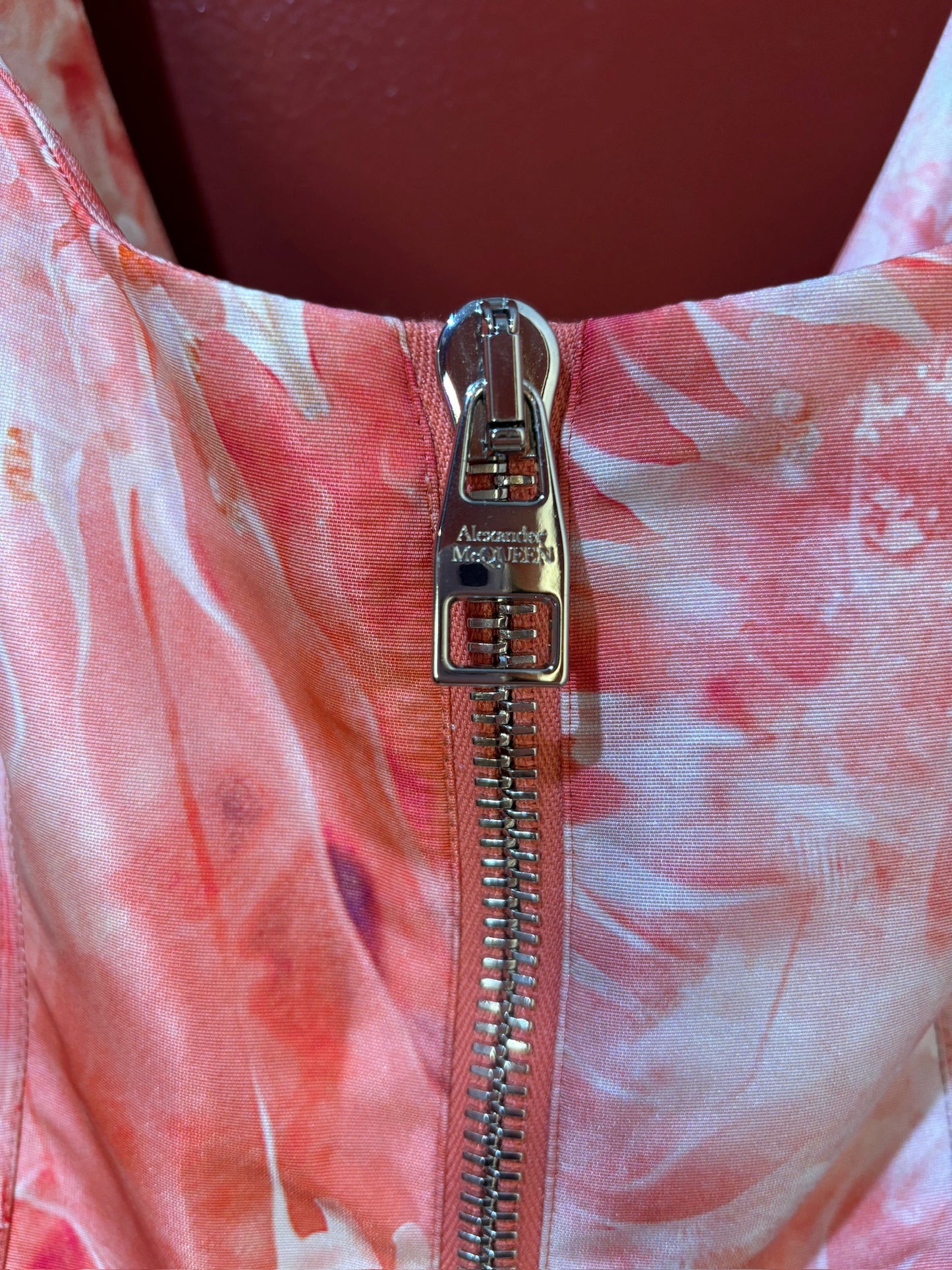 ooooAlexander McQueen A-Line DressRedFloral XS