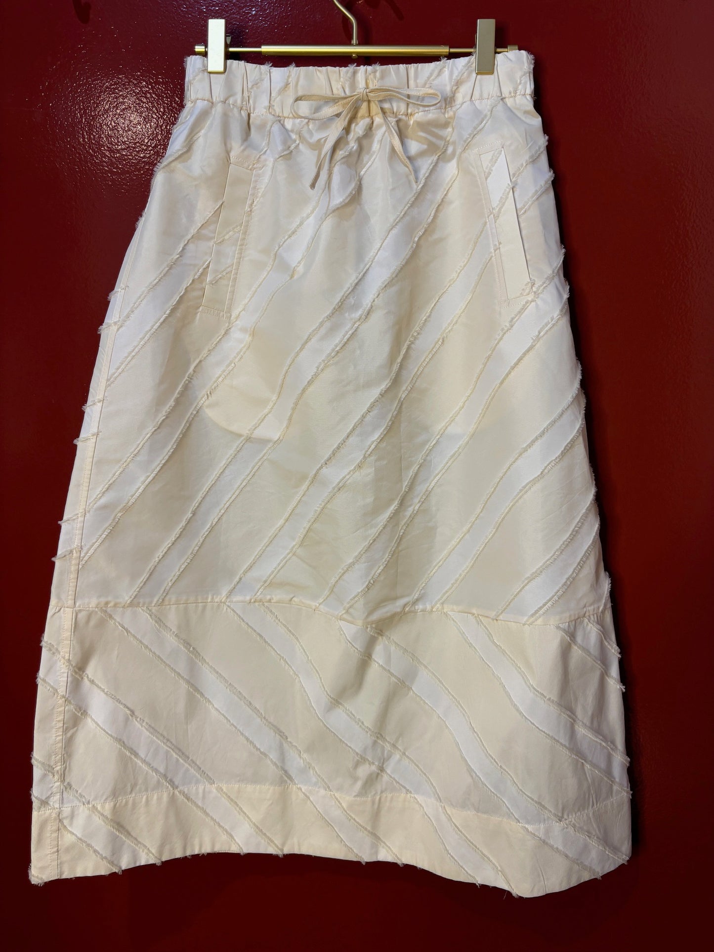 Ganni skirt midi draw ivo-m