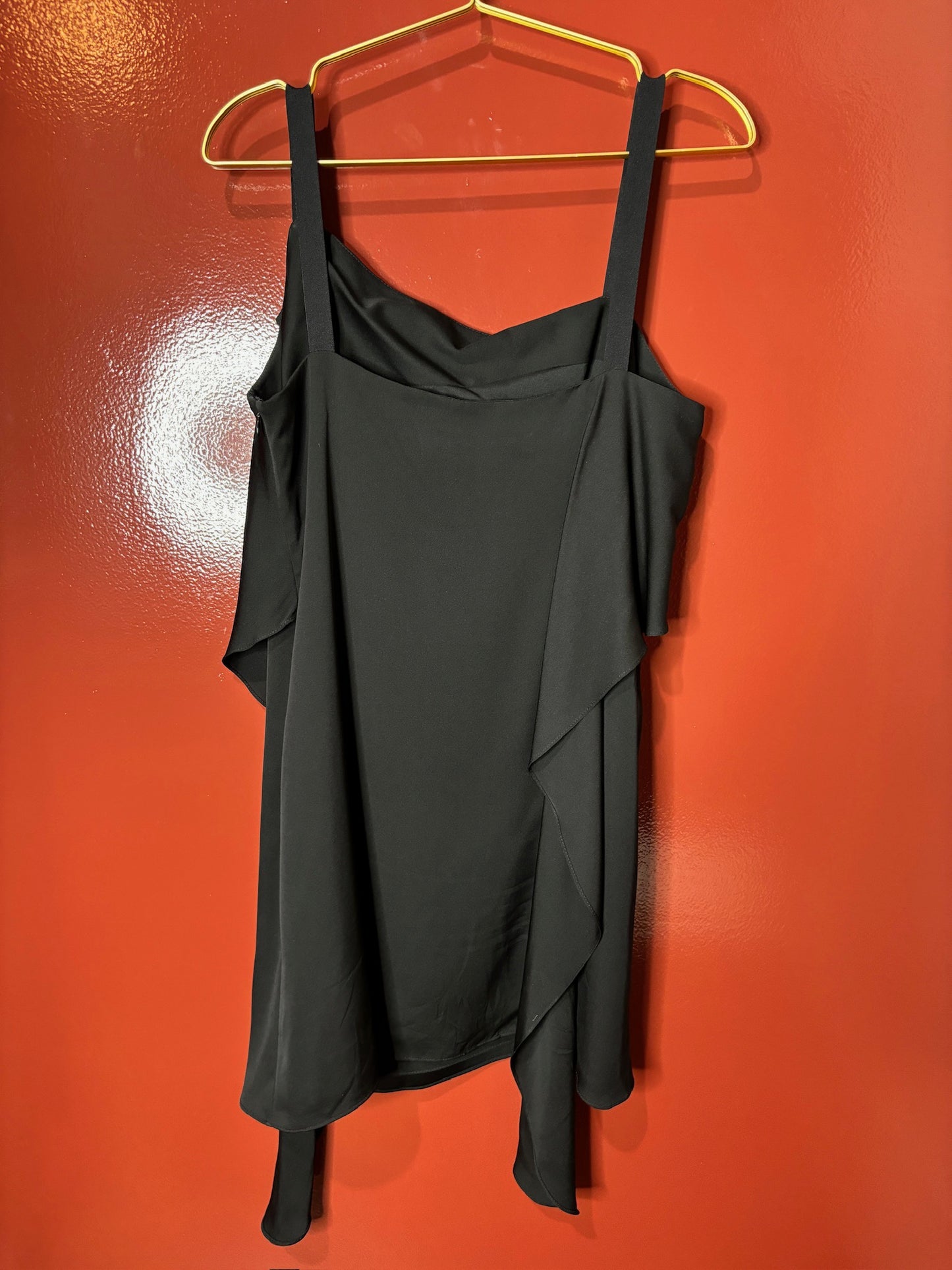 Milly black ruffle dress 6
