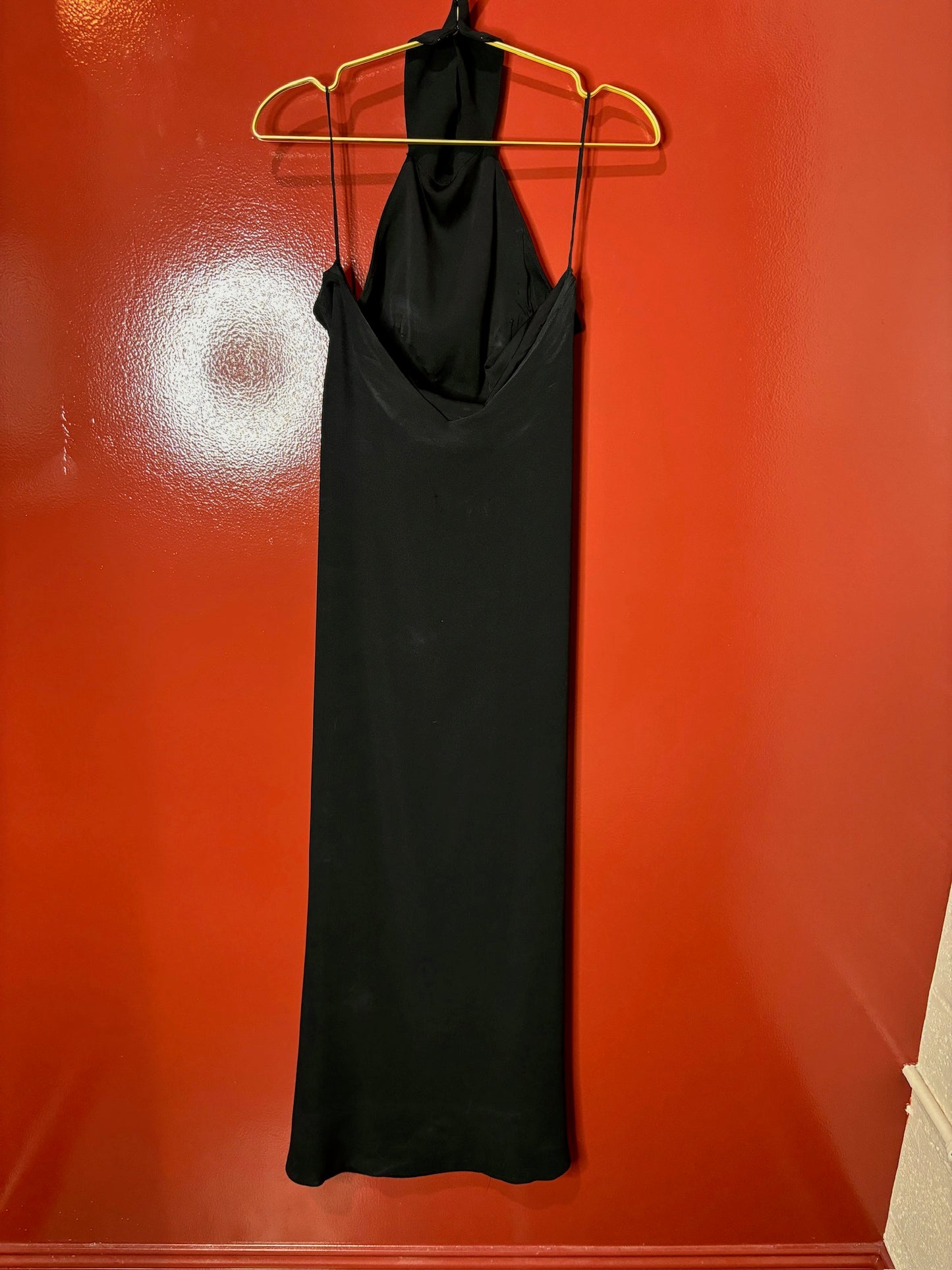 Ralph Lauren dress long halter black 6