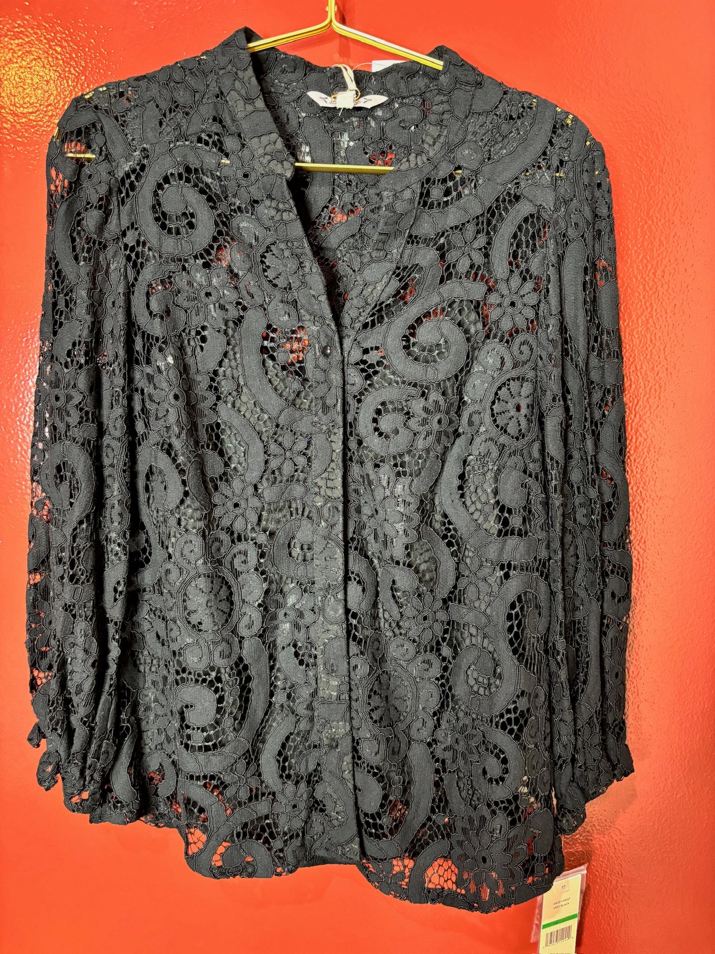 Nannette Black Lace Top Large