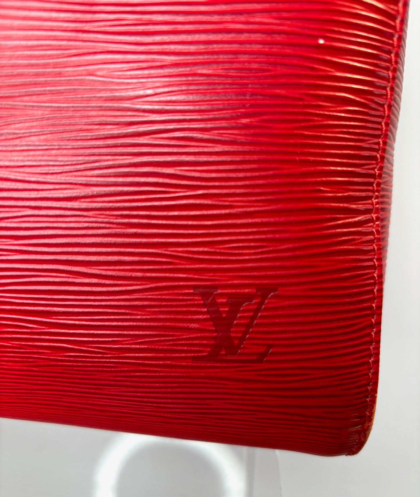 Louis Vuitton Duffle Red Epi