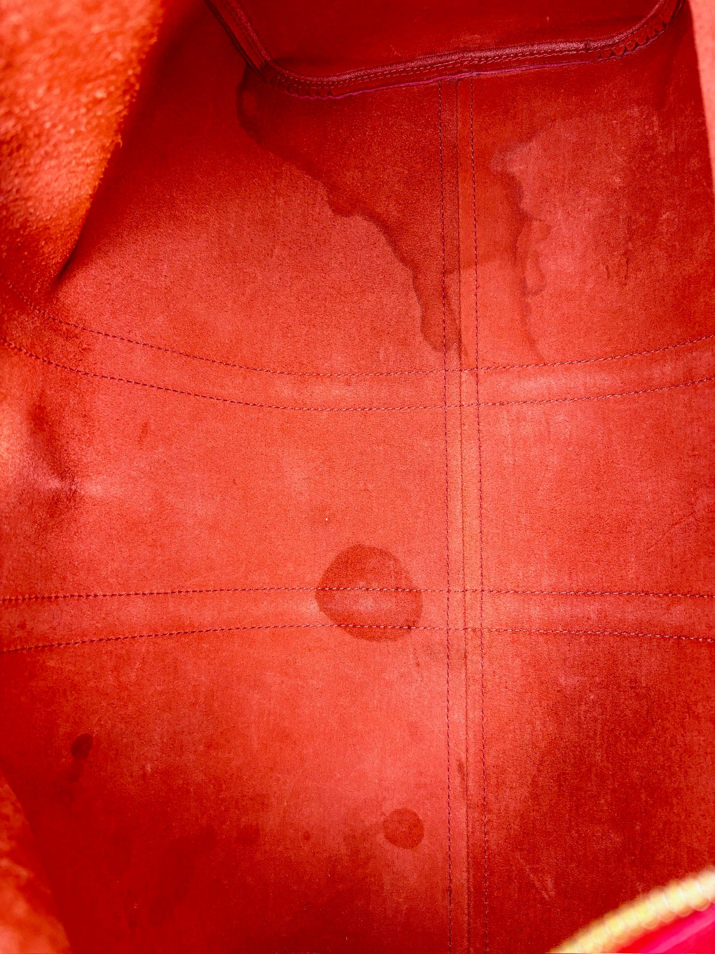 Louis Vuitton Duffle Red Epi