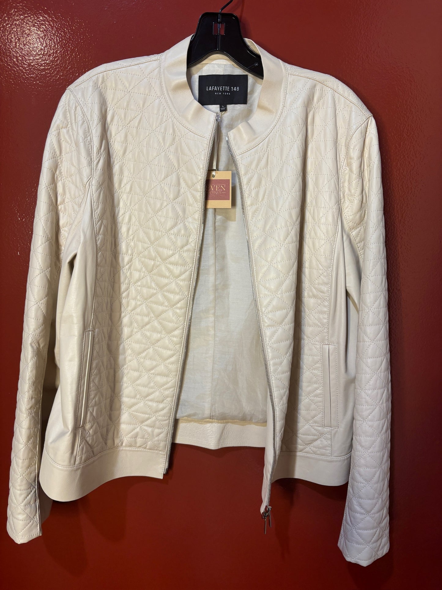 Lafyette 148 Cream Jacket Large