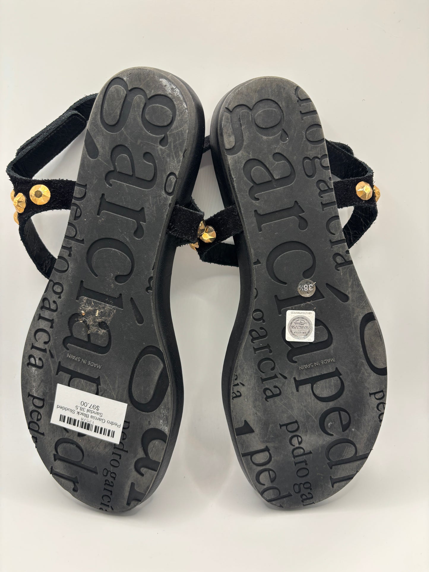 Pedro Garcia Black Studded Sandal 38.5