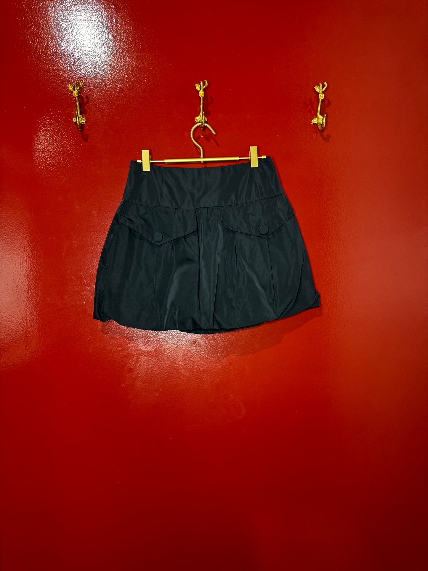 Louis Vuitton Black Bubble Skirt 38