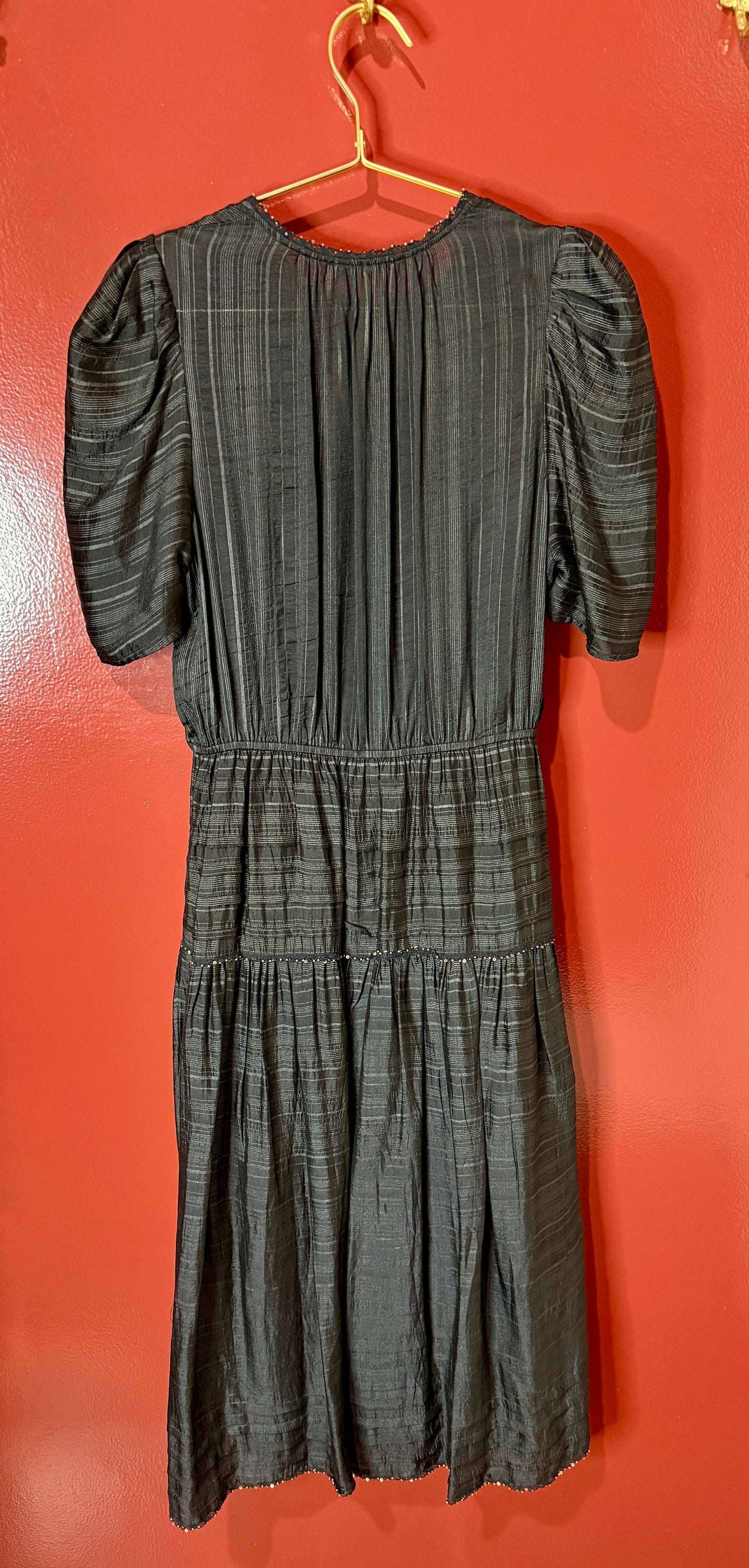 Ulla Johnson Black Dress with Beading Size: 6