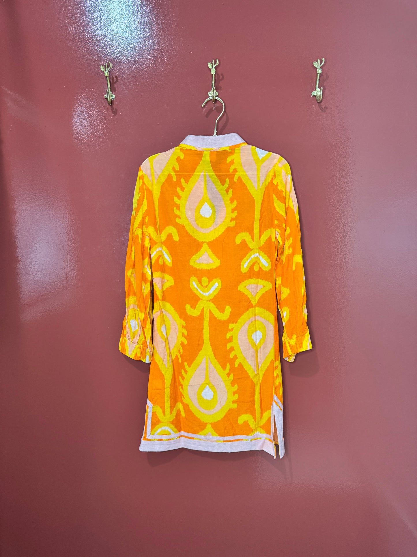 Sheridan French Orange Patterned Tunic 2