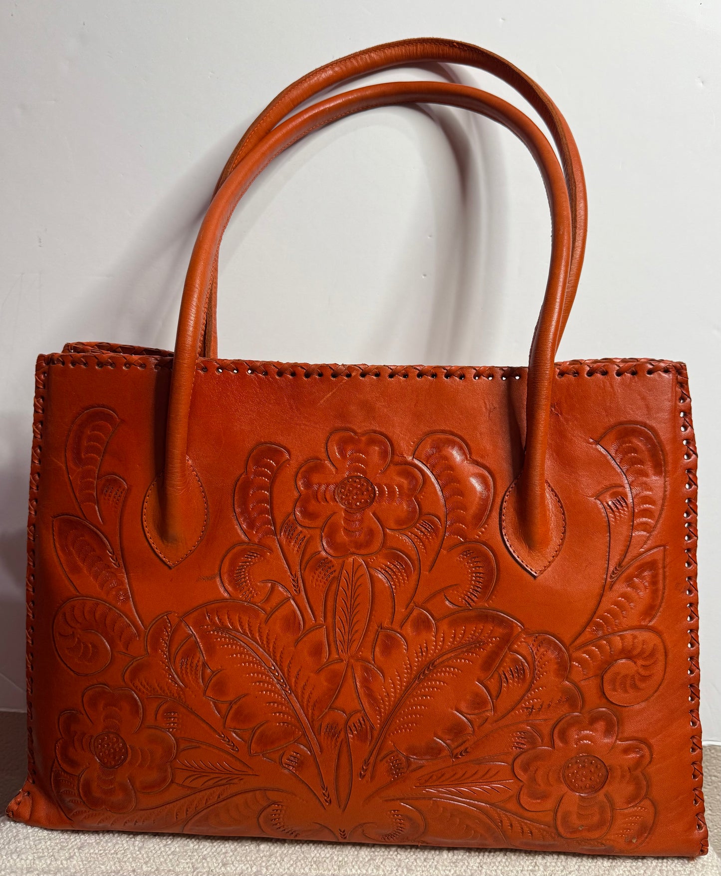 Alexis David Orange Tote Bag