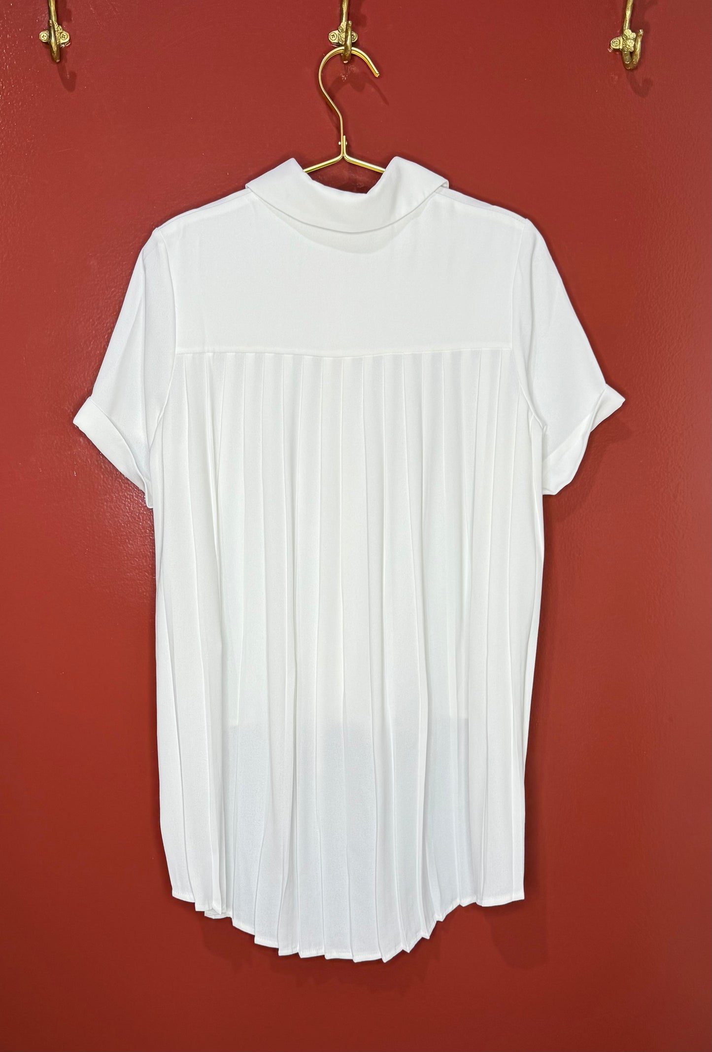 Ruti Cream Short Sleeve Button Down S