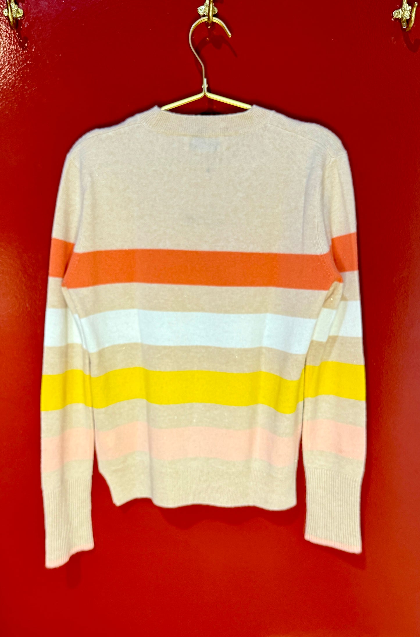 La Ligne Tan Striped Sweater M