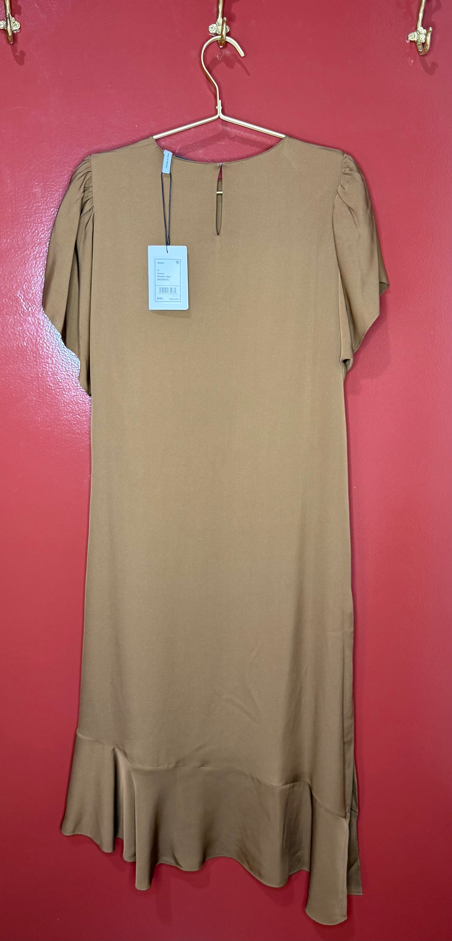 Theory Project Brown Silk Dress S