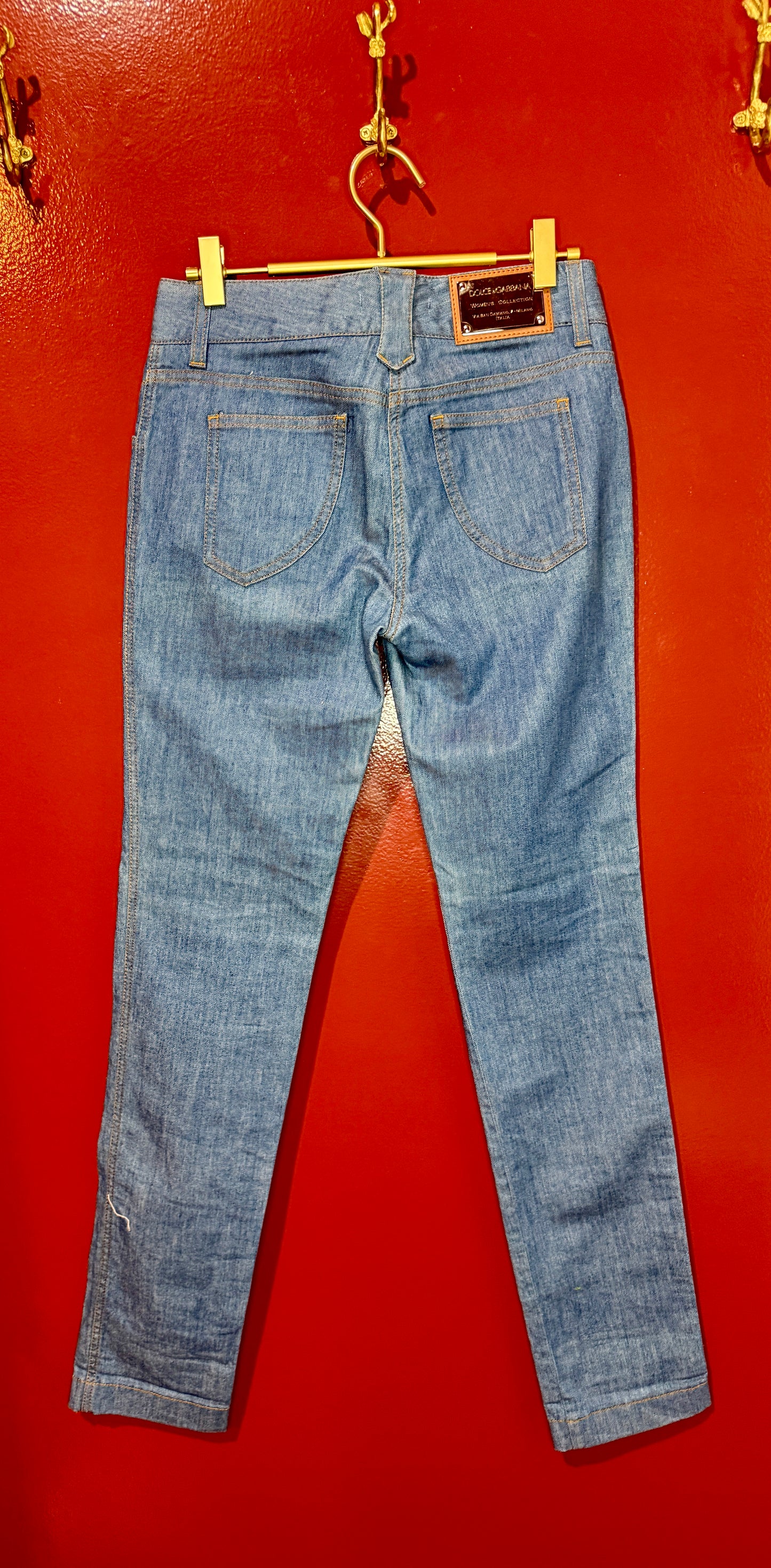 Dolce & Gabbana Mid-Rise Straight Leg Jeans XS/0