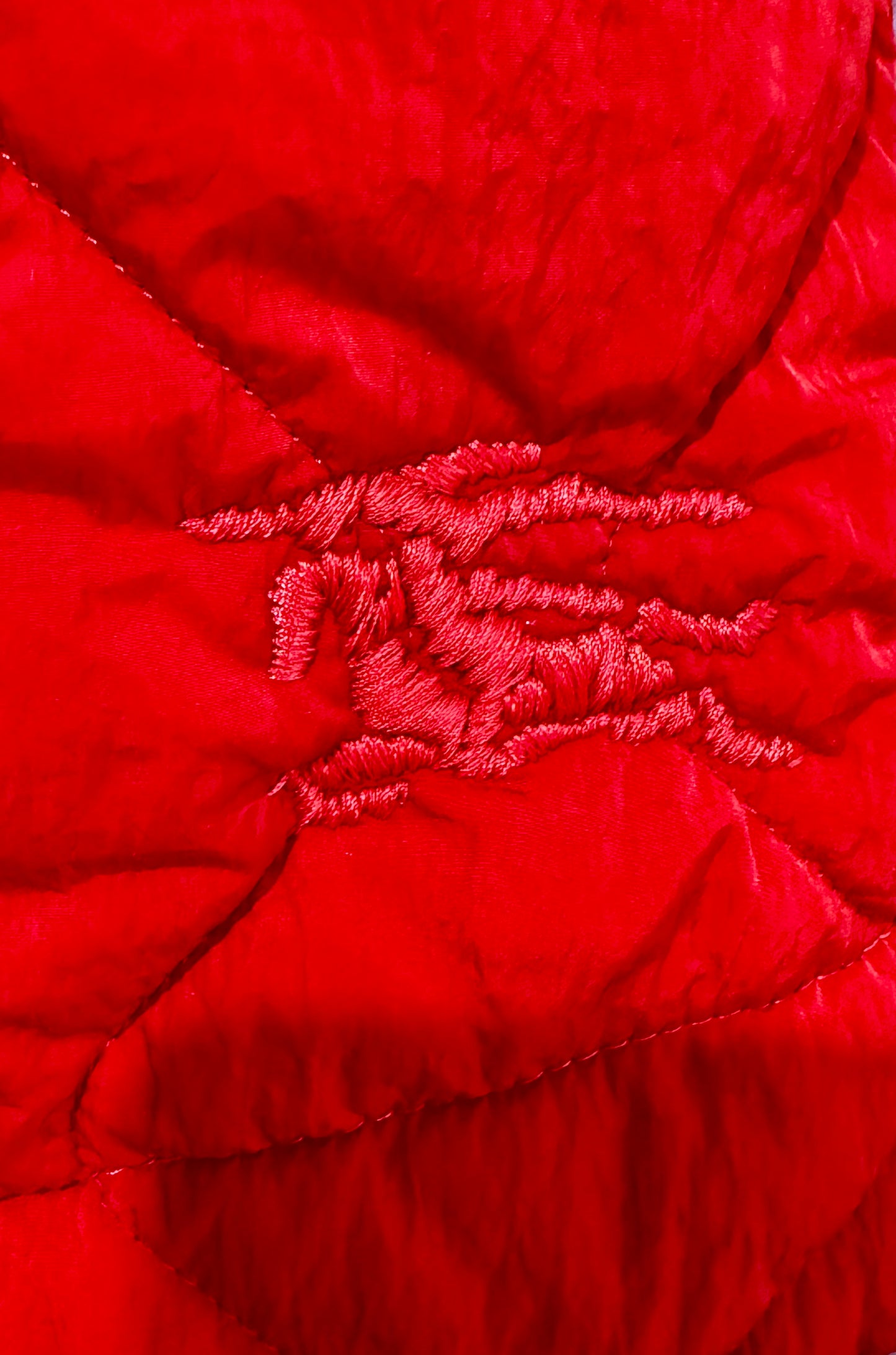 Burberry Red Quilted Skirt 6