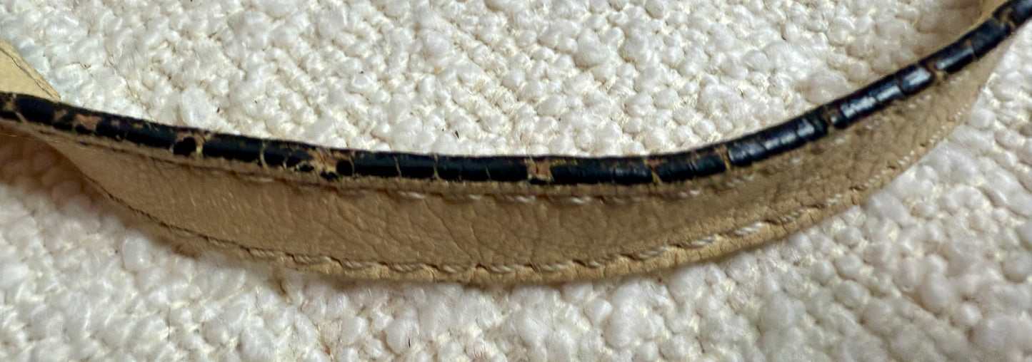 Chloe Tricolor Leather Lizard Embossed Mercier Bag