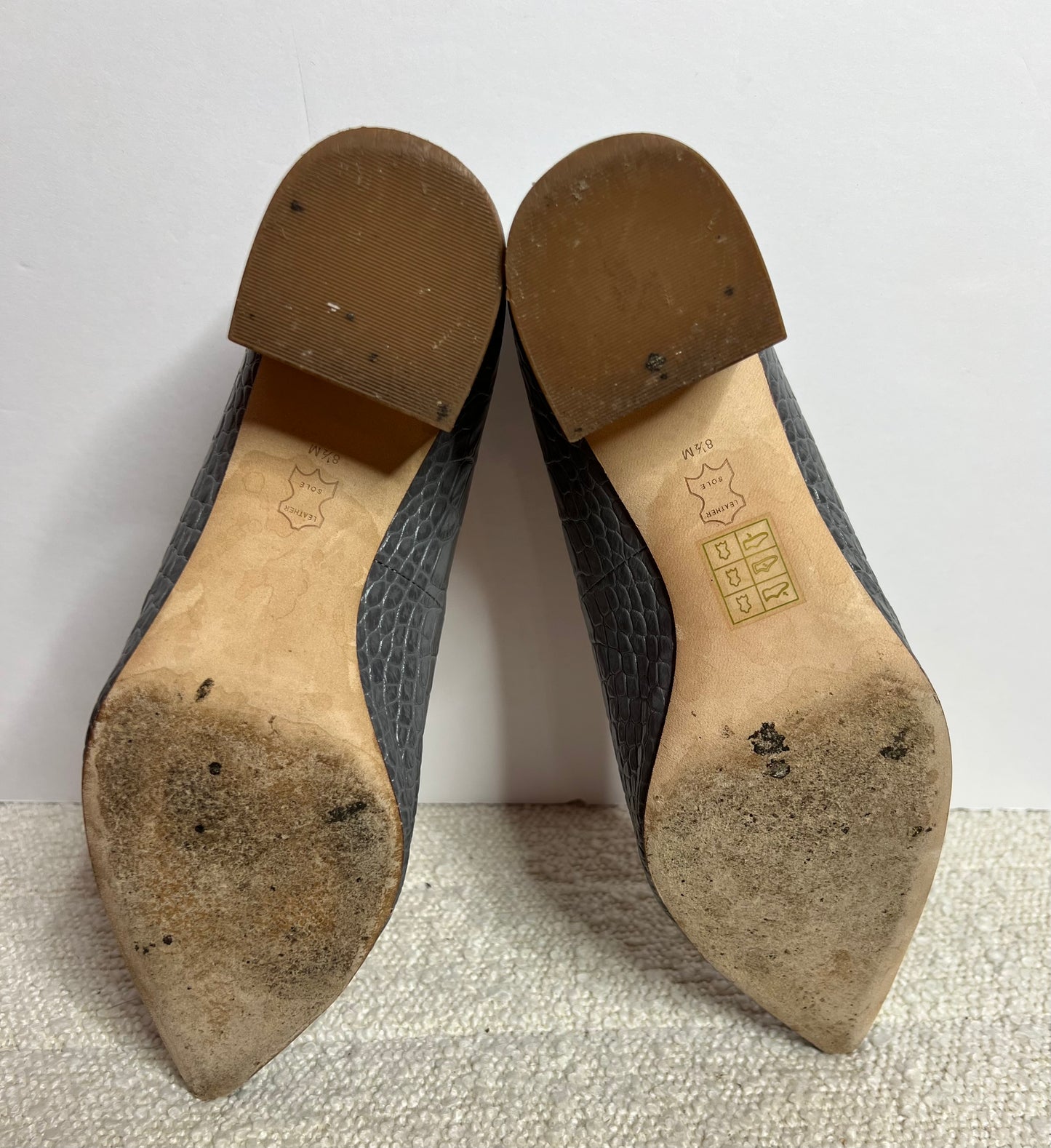 Tory Burch GiGi Croc Block Heels 8.5