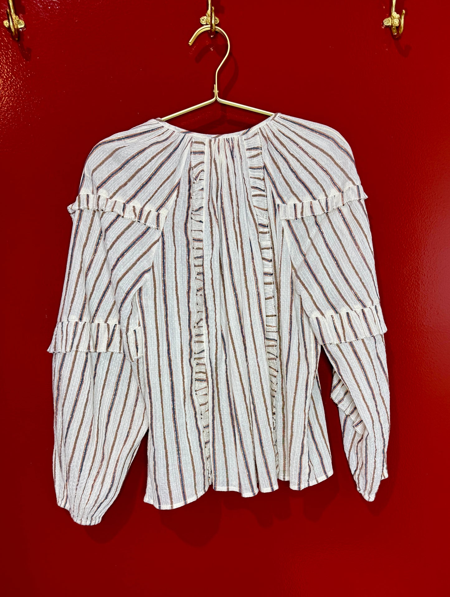 Ulla Johnson Stripped Shimmer Top 4