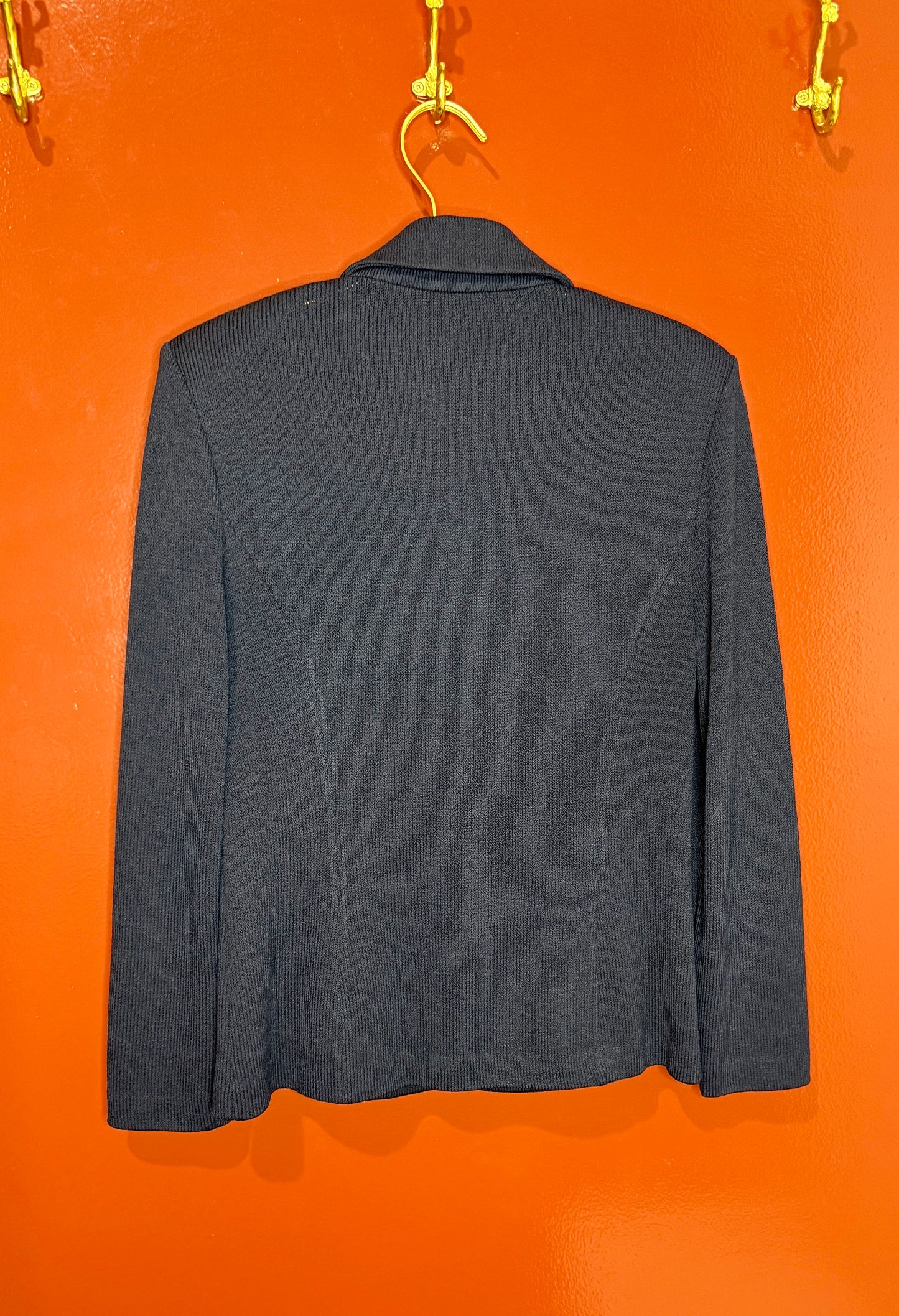 St. John Navy Knit Blazer 6
