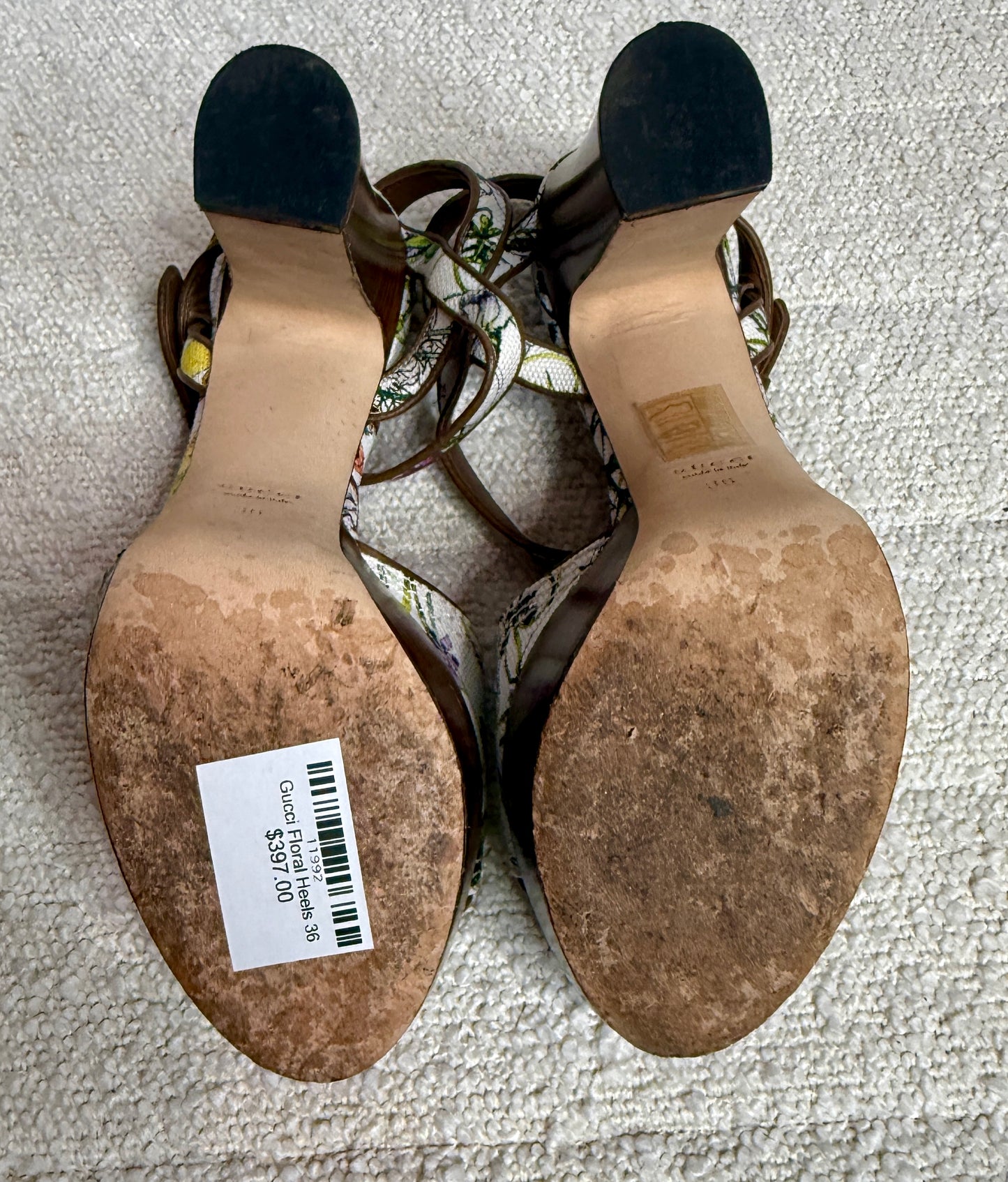 Gucci Floral Heels 36
