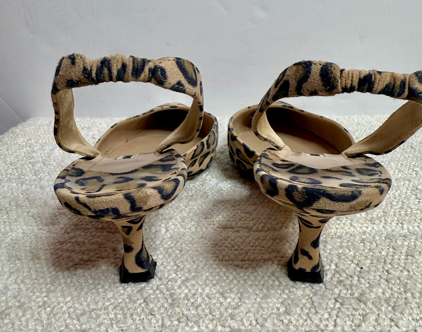 Monolo Blahnik Cheetah Kitten Heel 7.5