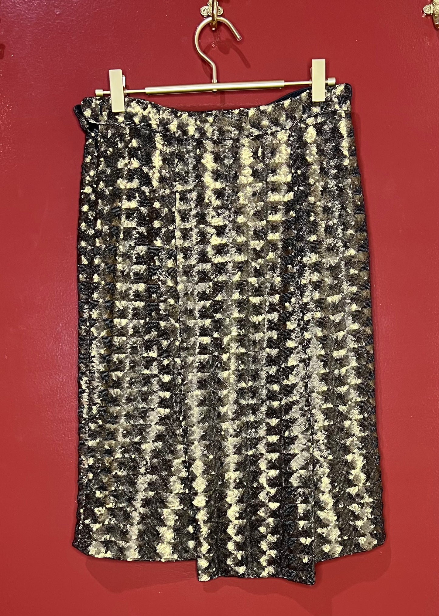 Hunter Dixon Gold Sequin Skirt 4