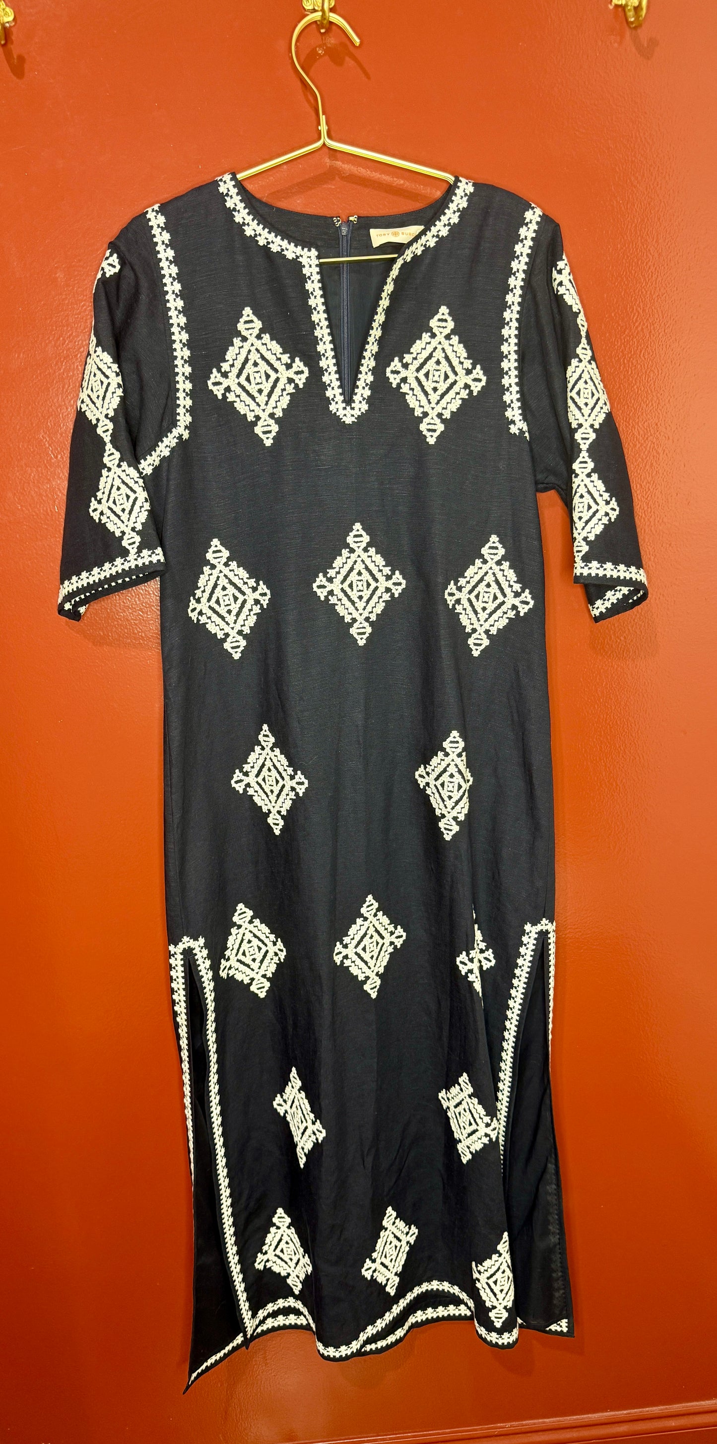 Tory Burch Navy/Cream Dress S