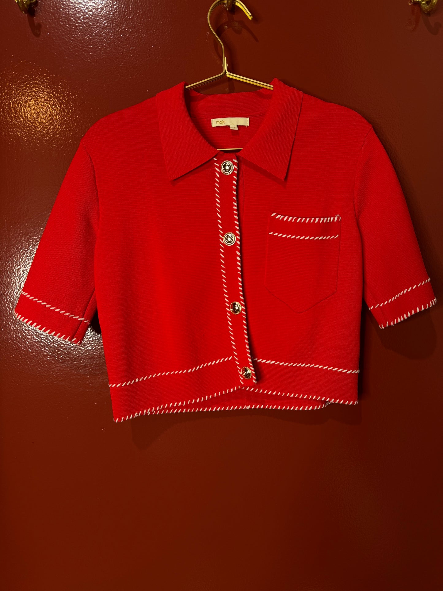 Maje Red Top 1