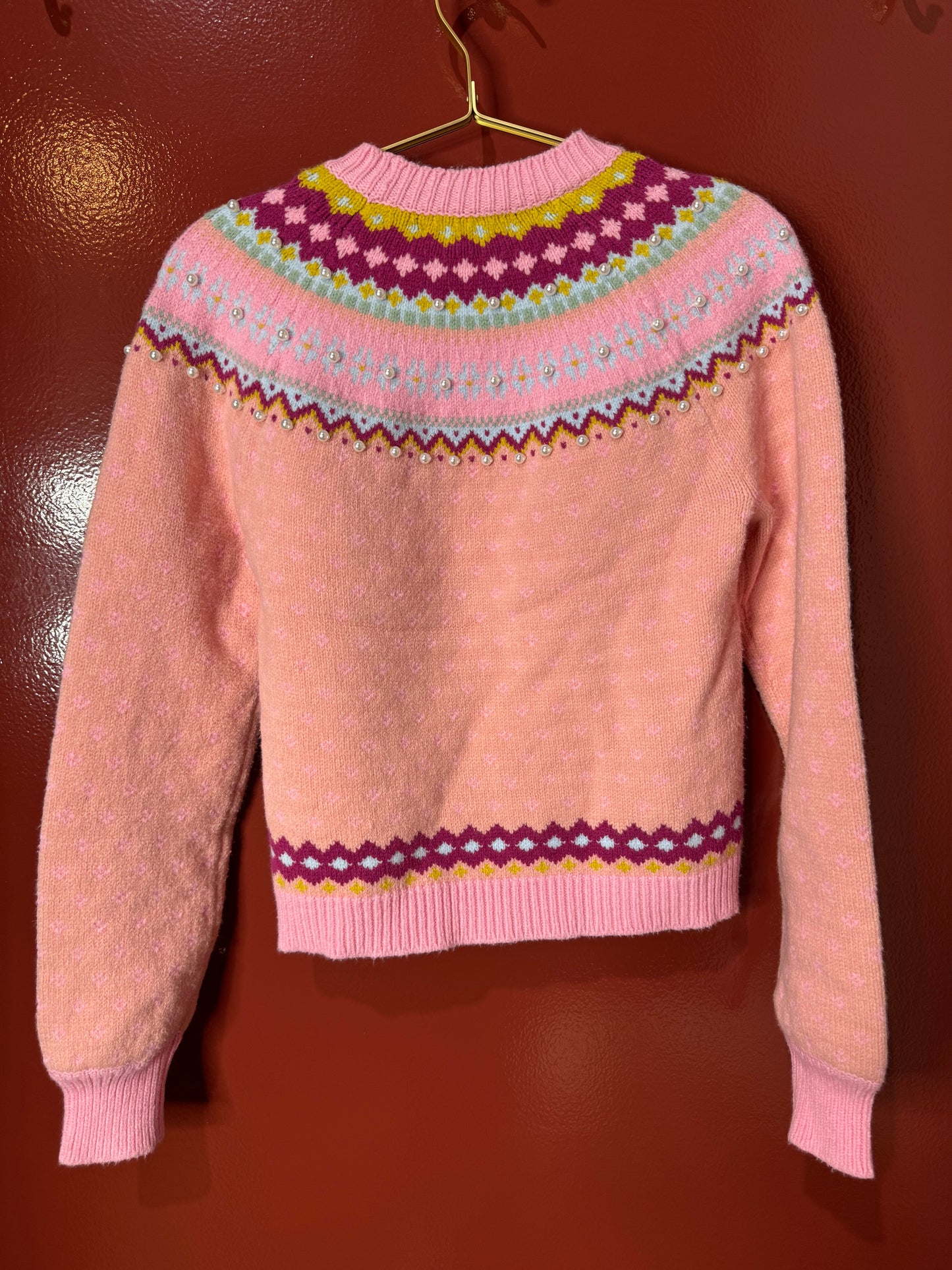 Love Shack Fancy Pink Sweater S/M