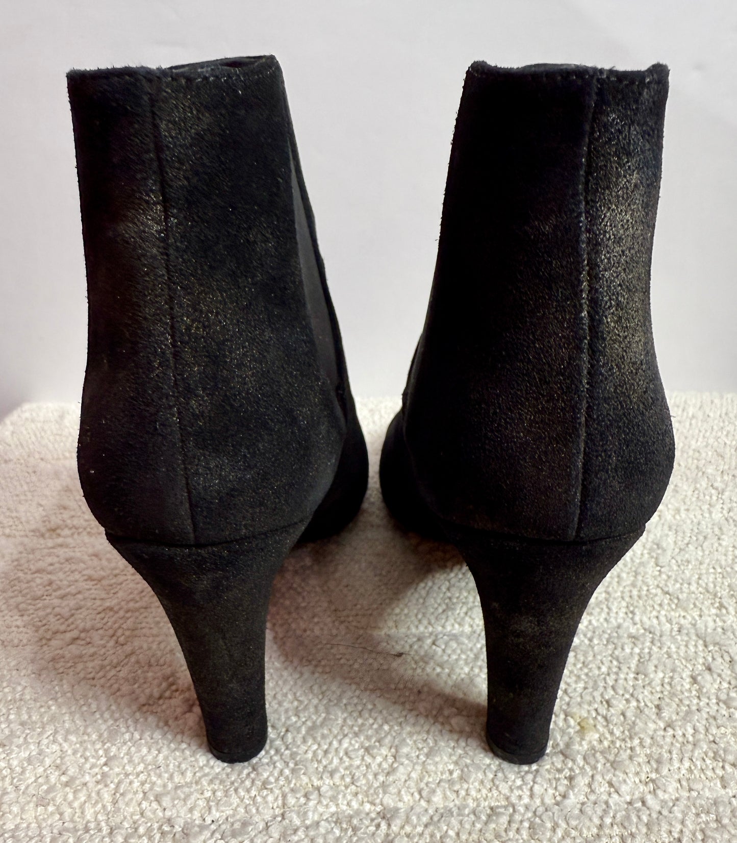 Chanel Black/Gold Ankle Boot 40