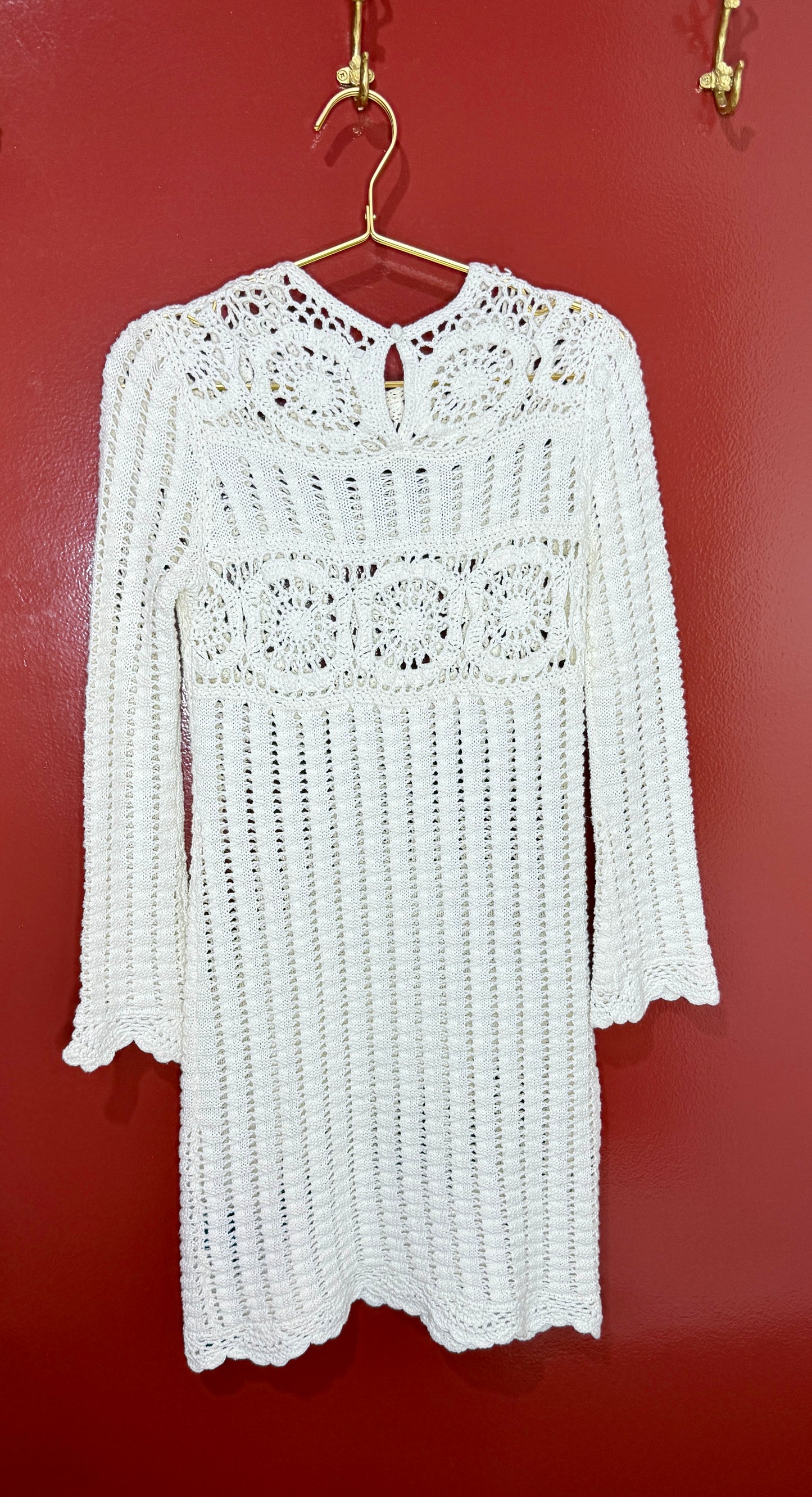 Isabel Morant Etolie White Knitted Dress S