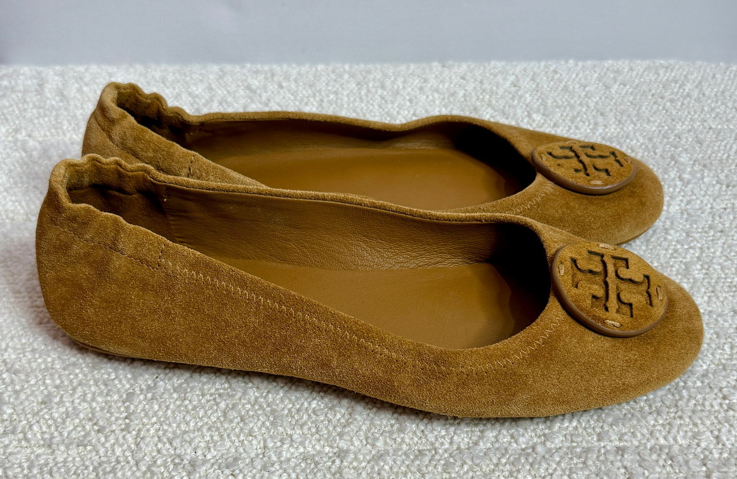 Tory Burch Suede Tan Flats 7.5/8