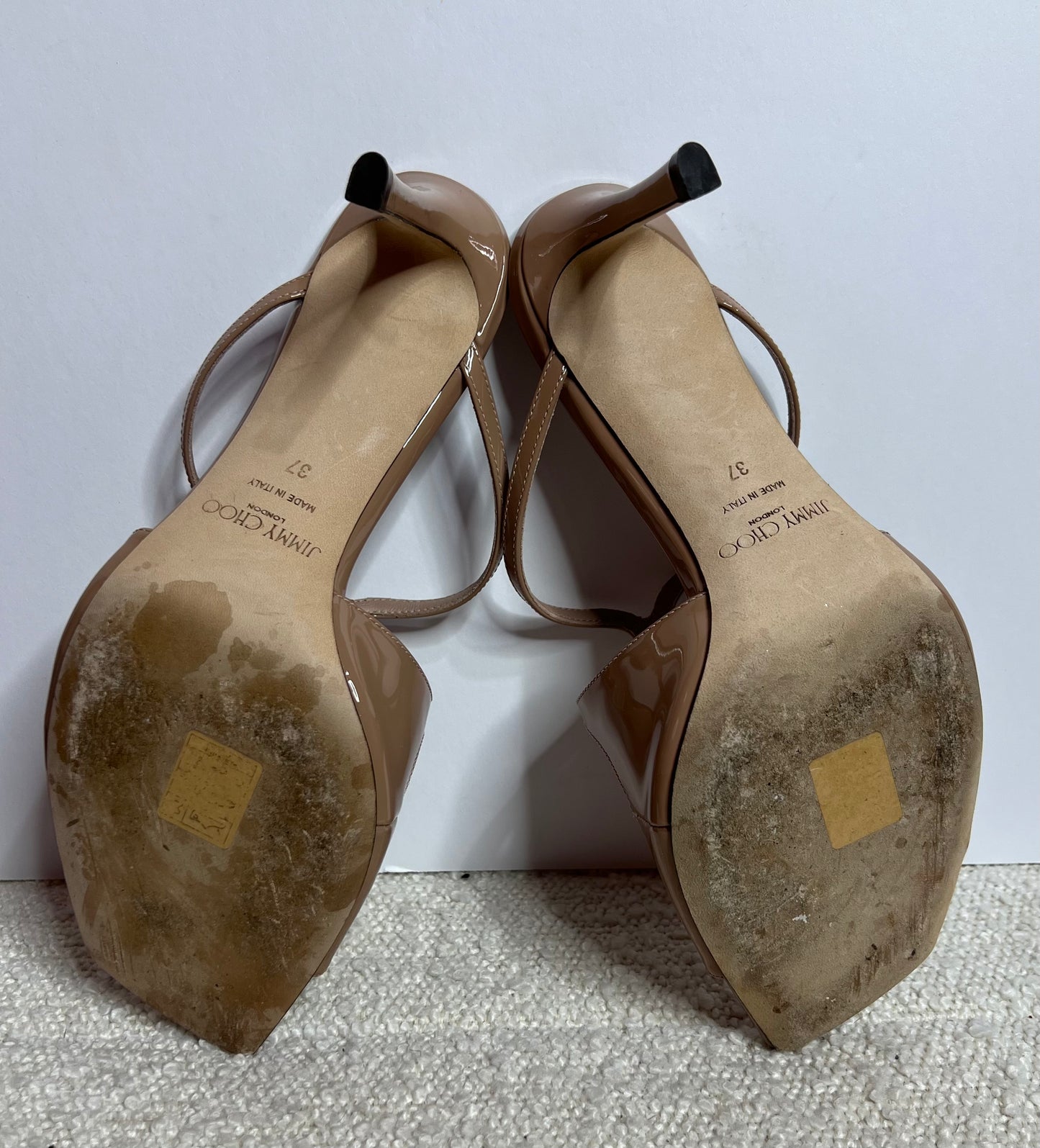 Jimmy Choo Nude Patent Heel 37