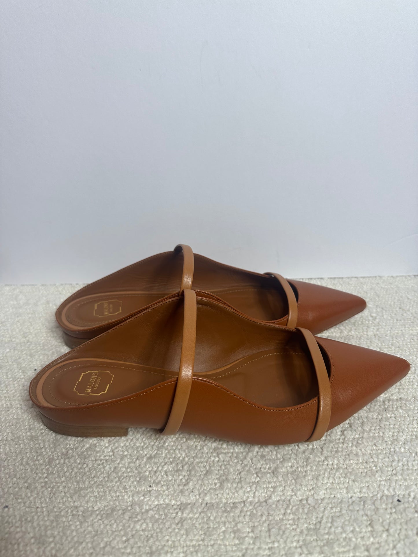 Malone Souliers Brown Leather Flats 37