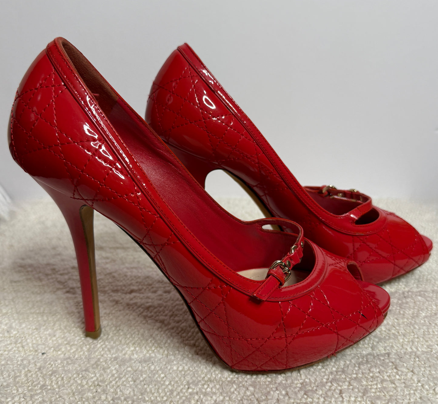 Christian Dior Red Heels 38 1/2
