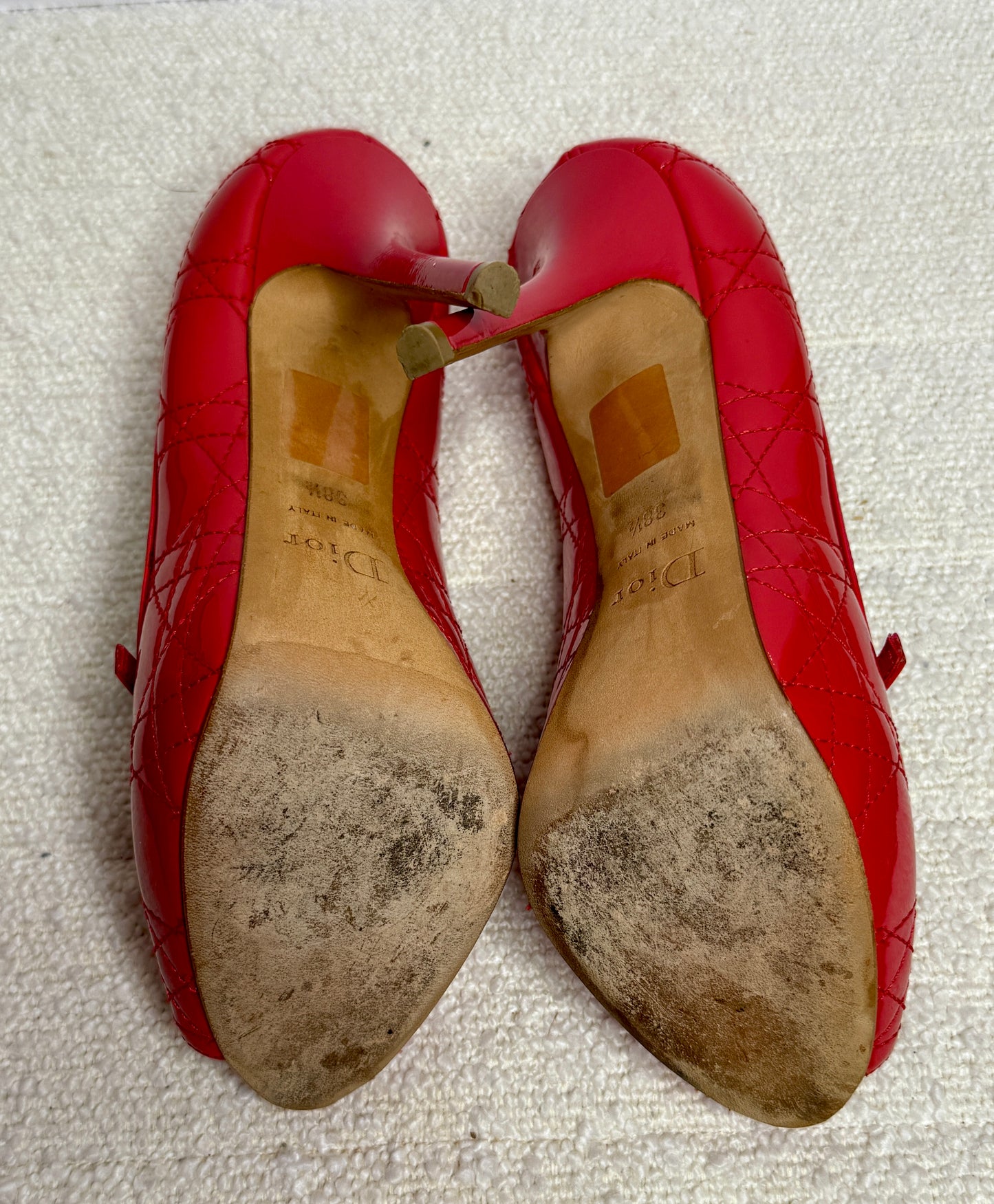 Christian Dior Red Heels 38 1/2