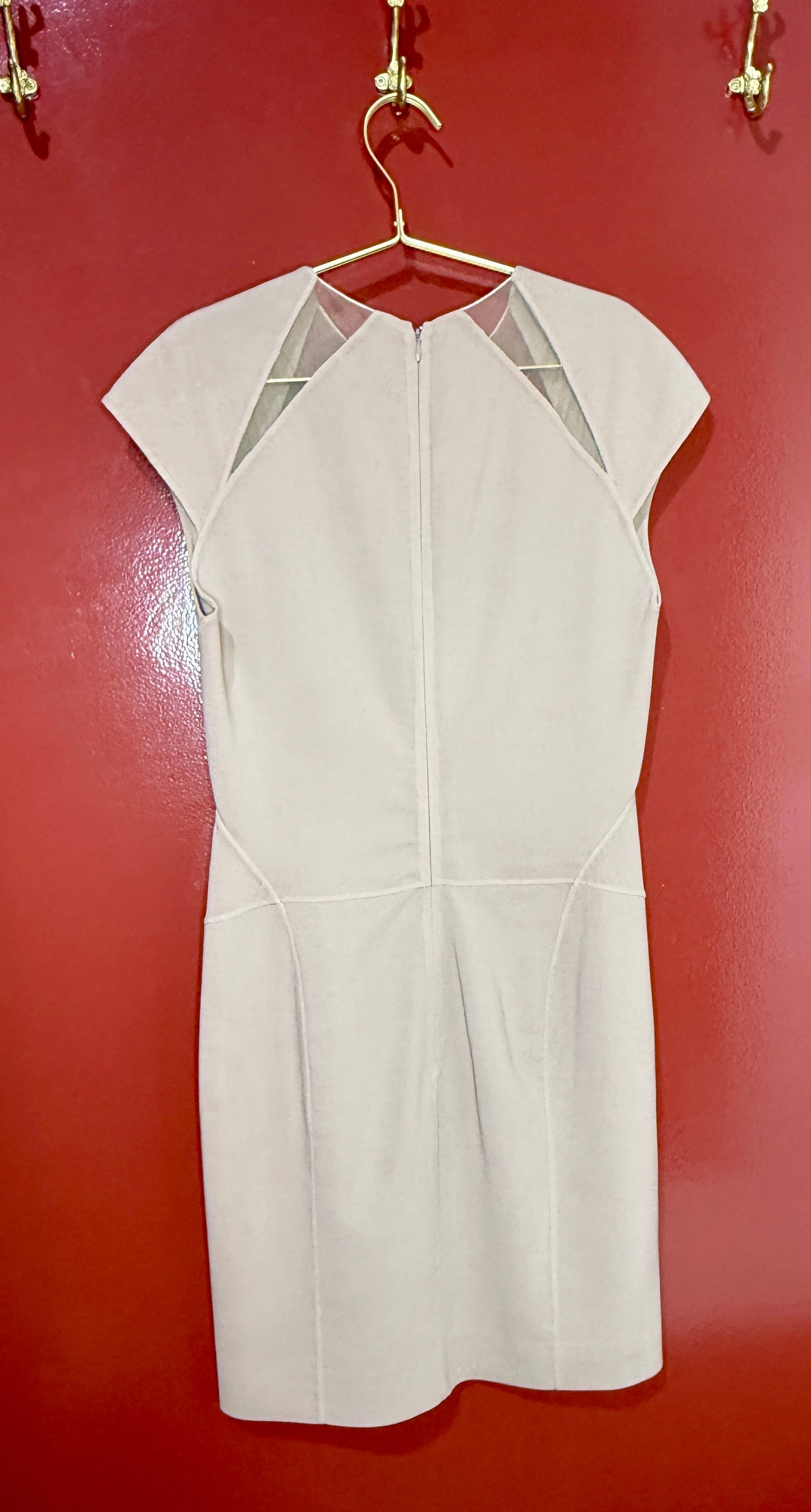 Kaufmanfranco Tan Sheath Dress 10