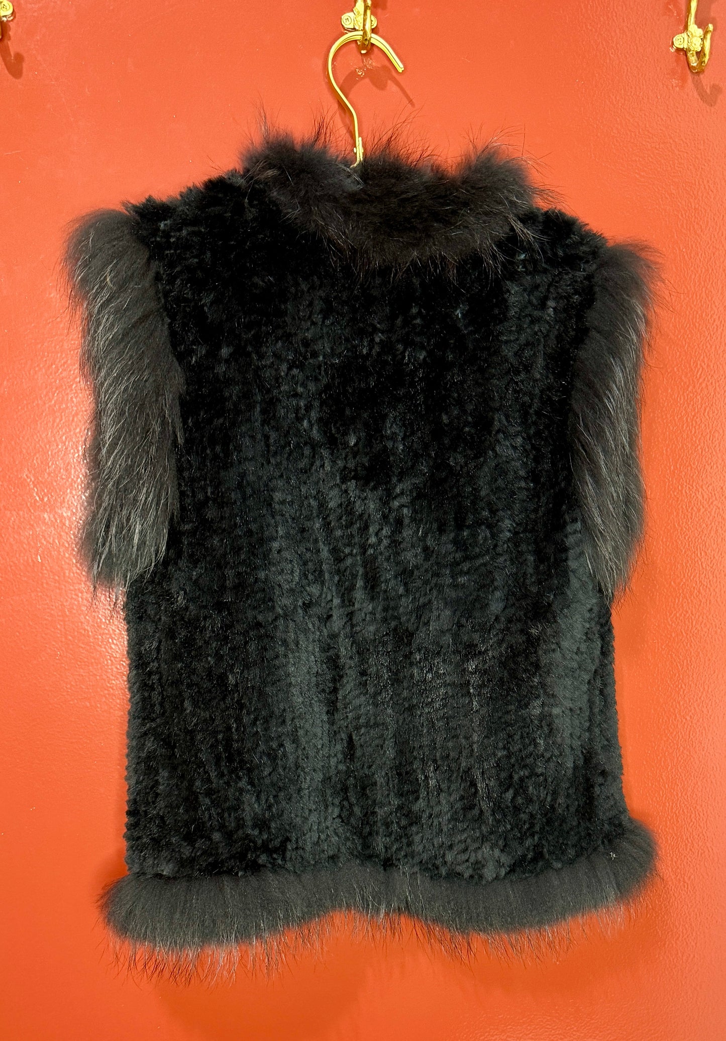 Saks Fifth Ave. Rabbit Fur Vest S/M