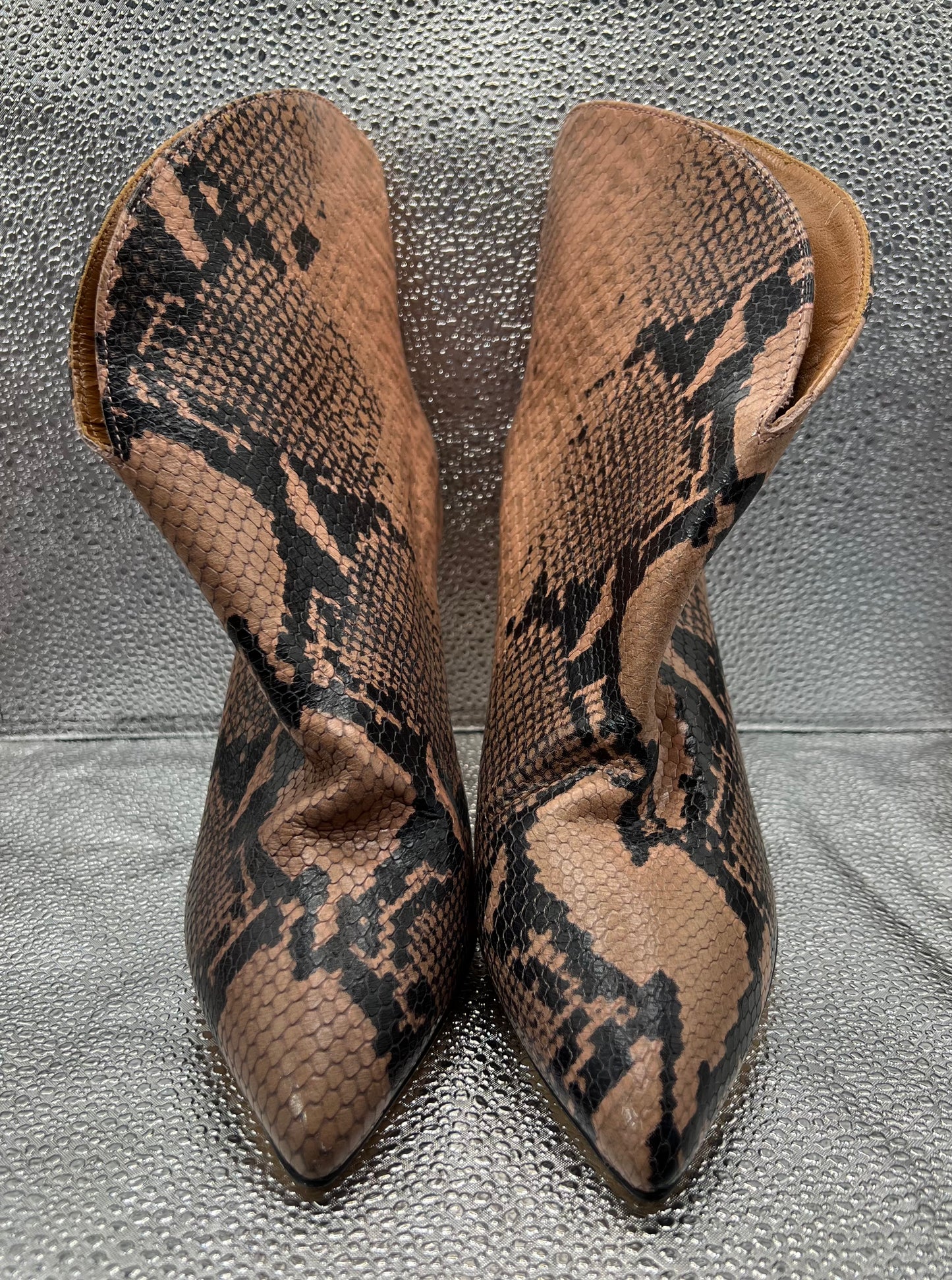 Paris Texas Embossed Python Short Boot