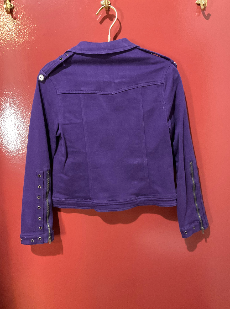 Dolce & Gabbana Purple Button Jacket M