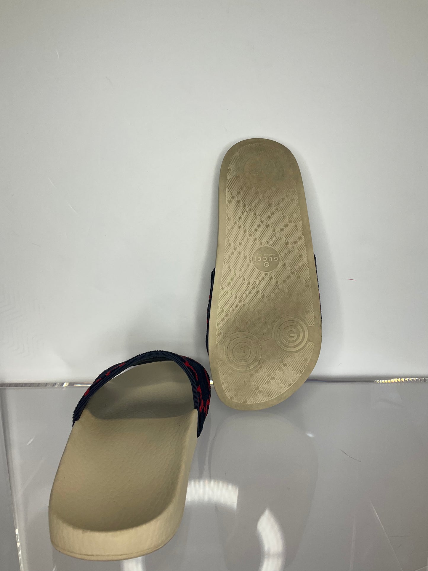 Gucci Blue/Red Slides 6