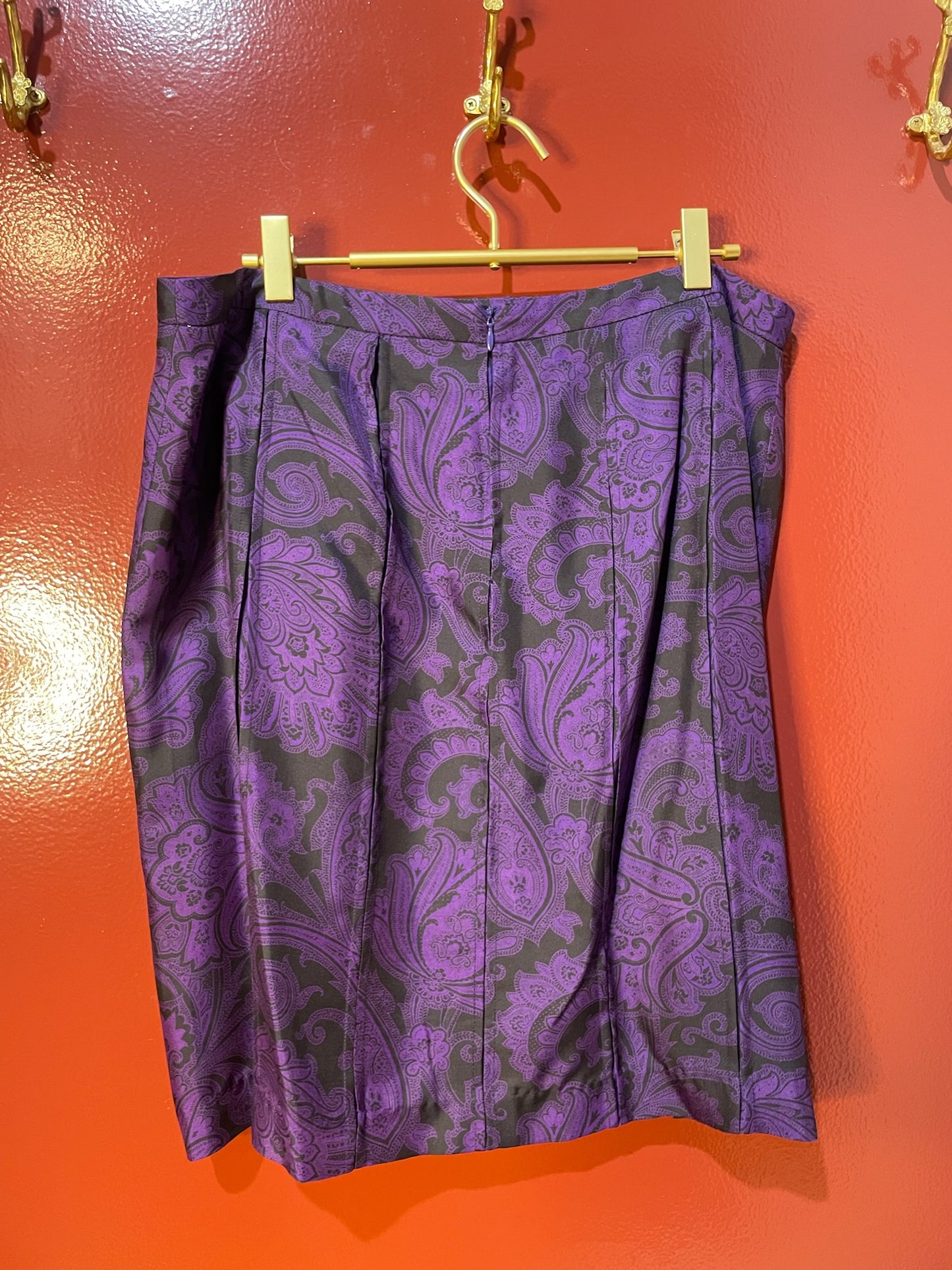 Etro-skirt-knee-paisely-purple XL