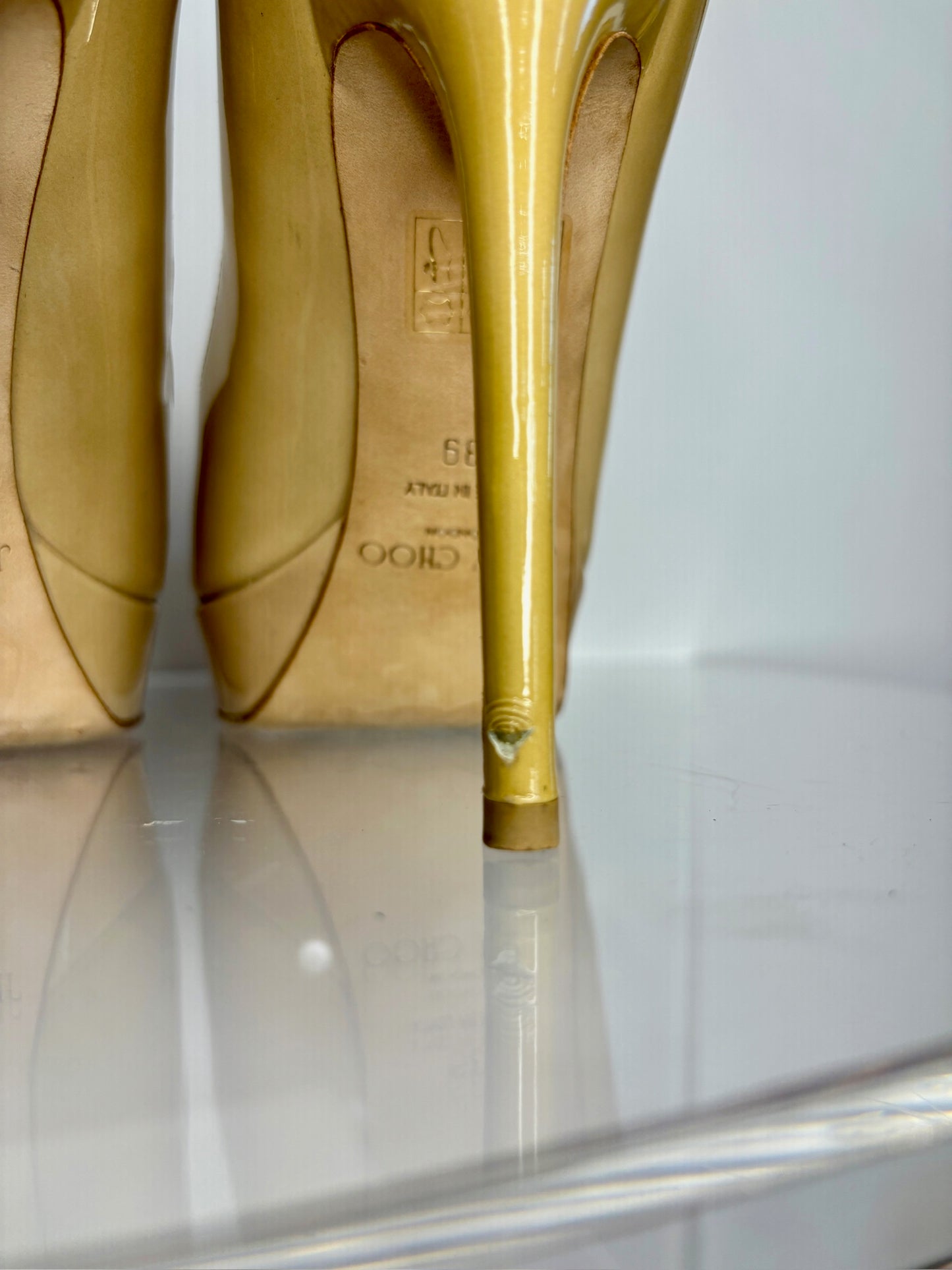 Jimmy Choo platform heel ivory 39