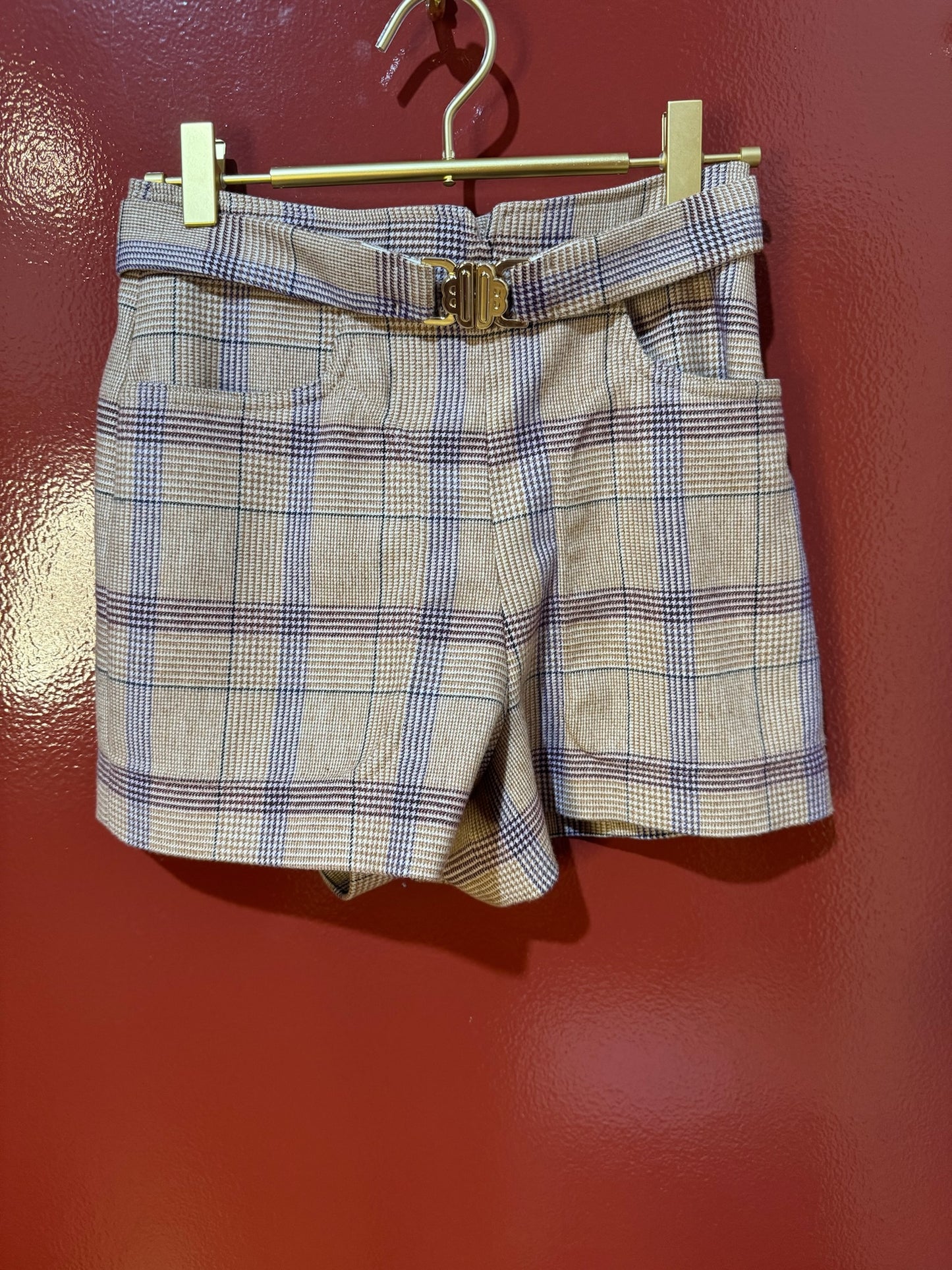 Maje Shorts Plaid M