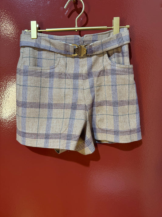 Maje Shorts Plaid XS/34