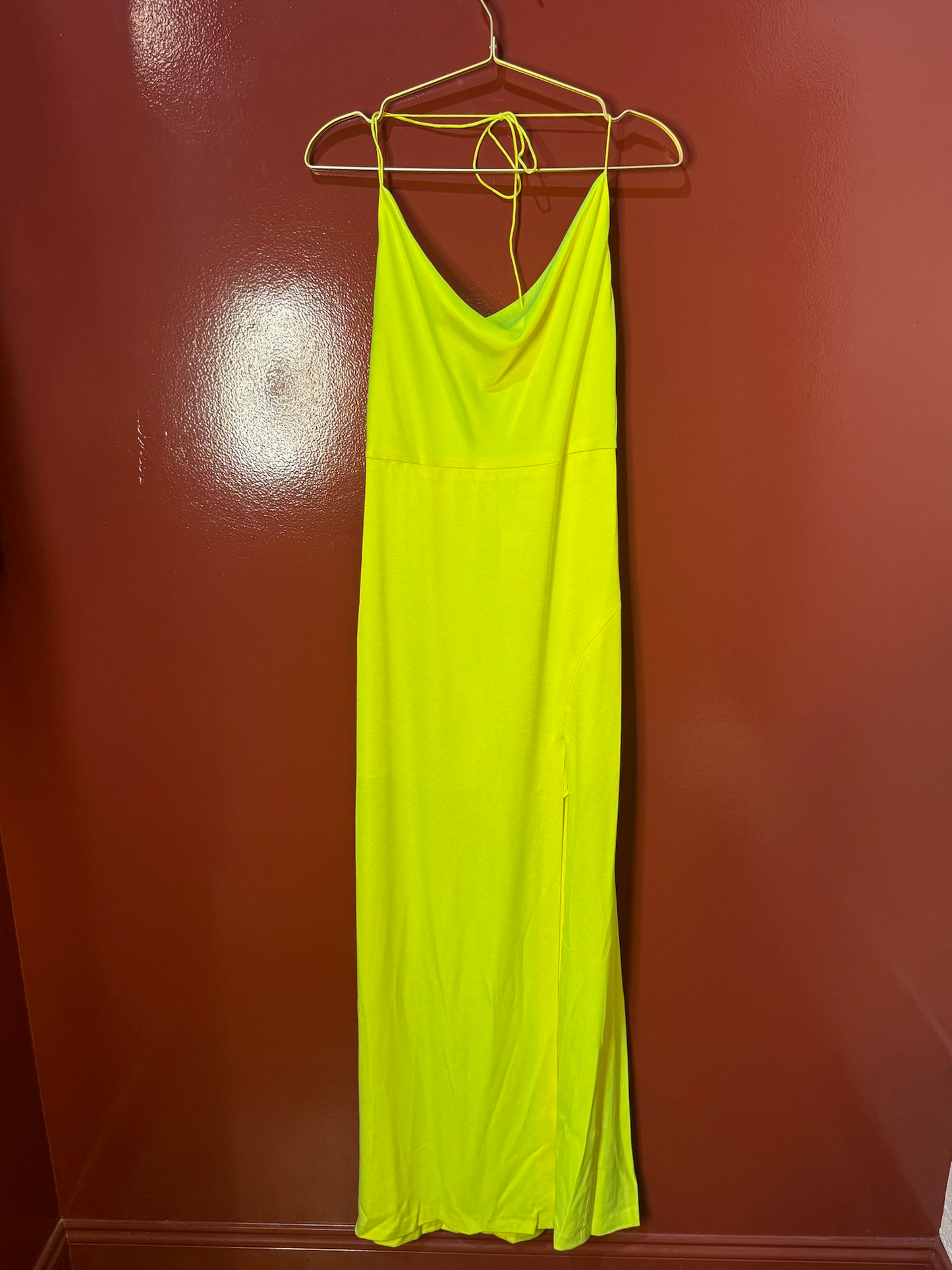 Alice & Olivia Cowlneck Yellow Dress 8