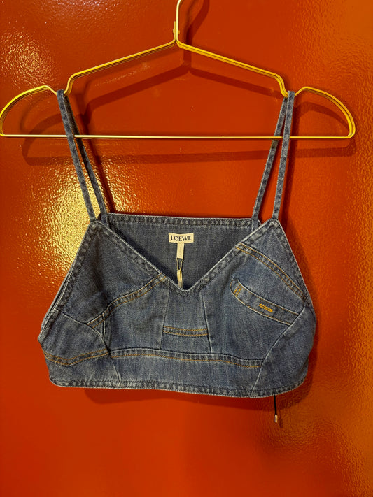 Loewe Denim Crop Top 38