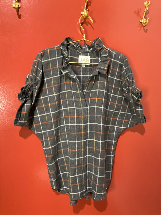 Jag Grey Flannel Top S/M
