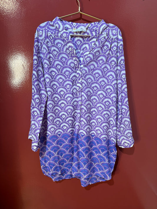 Roller rabbit cover up purple M