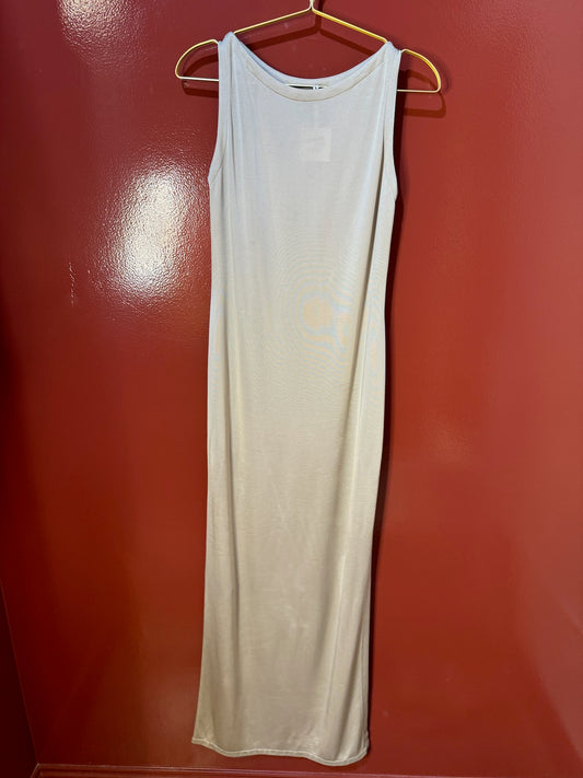 Ralph L dress long silk gold 2
