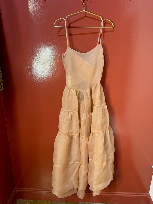 Anthropoligy long tulle dress